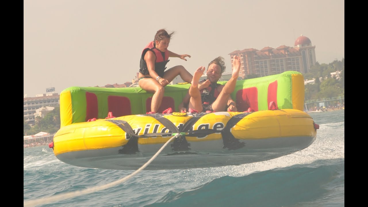 Wild Tiger Wasser-Sofa mit Speed Boat 150 PS - Türkei 2017 - Mittelmeer