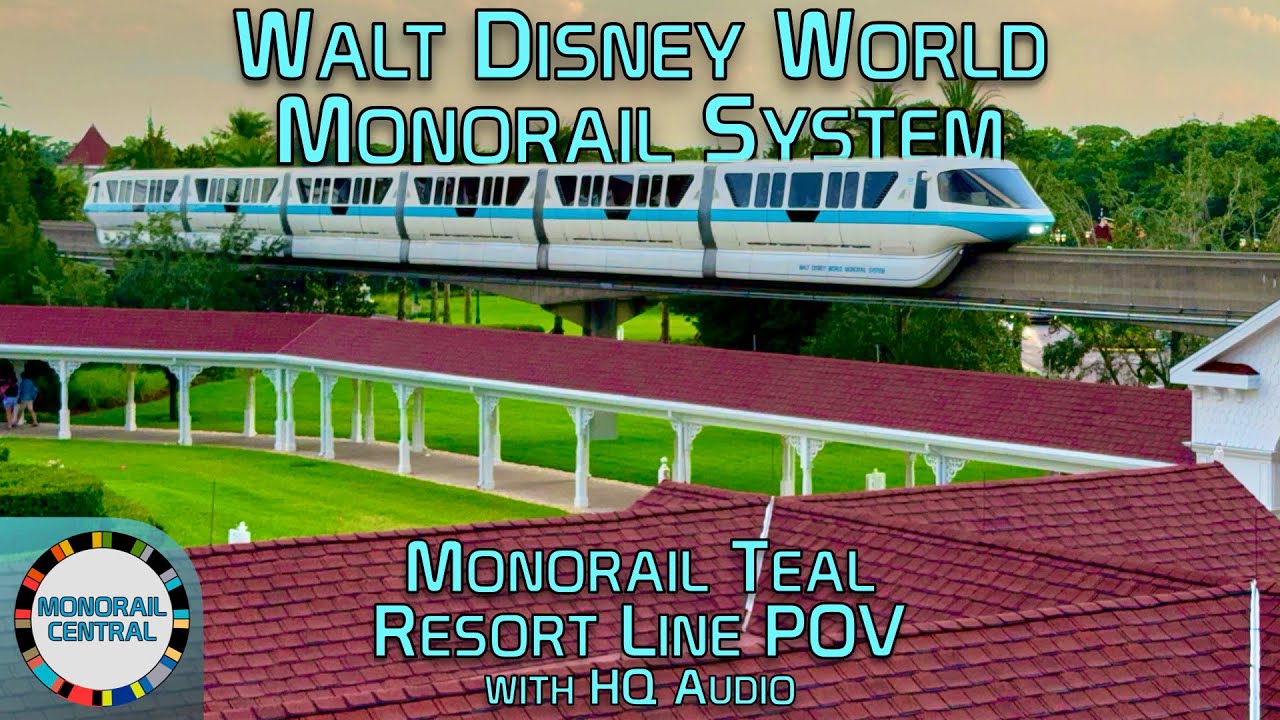 Disney World Resort Monorail 4K POV w/ High Quality Audio - May 2025 - Monorail Teal