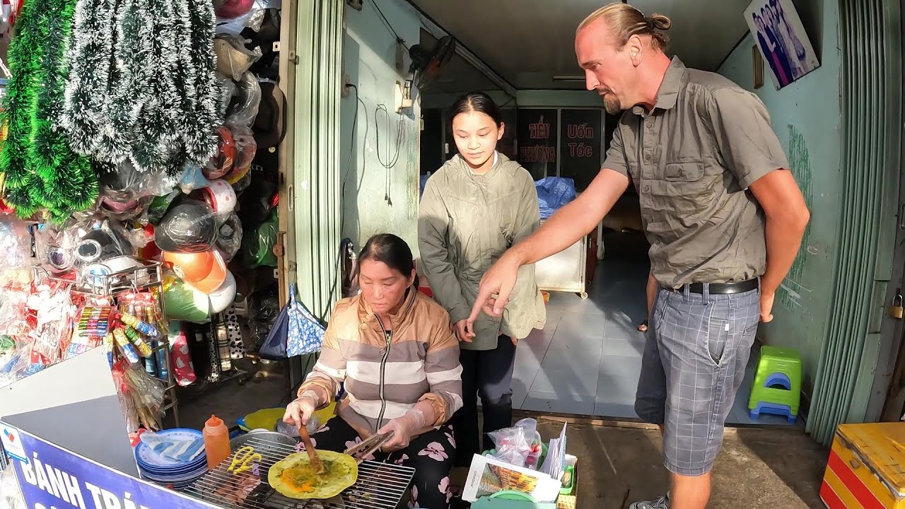 Bánh Tráng Nướng, Vietnamese Pizza 🇻🇳 Vietnam Da Lat