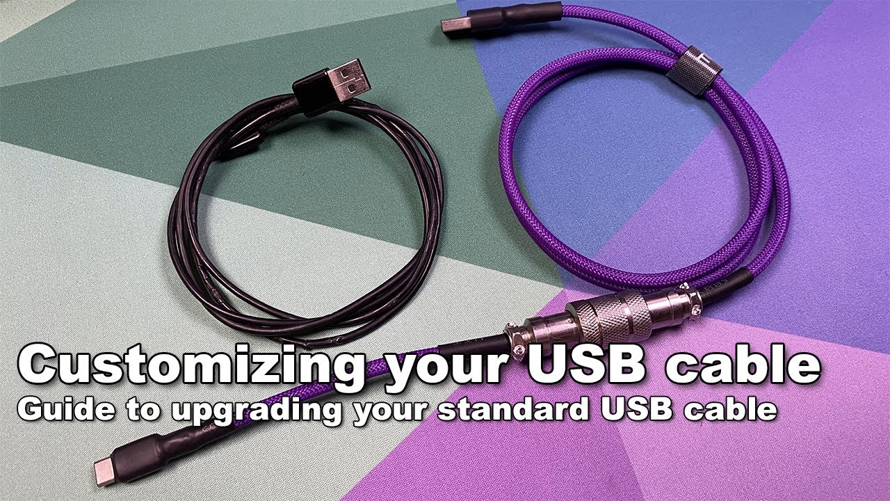 DIY custom USB cable with aviator connector tutorial