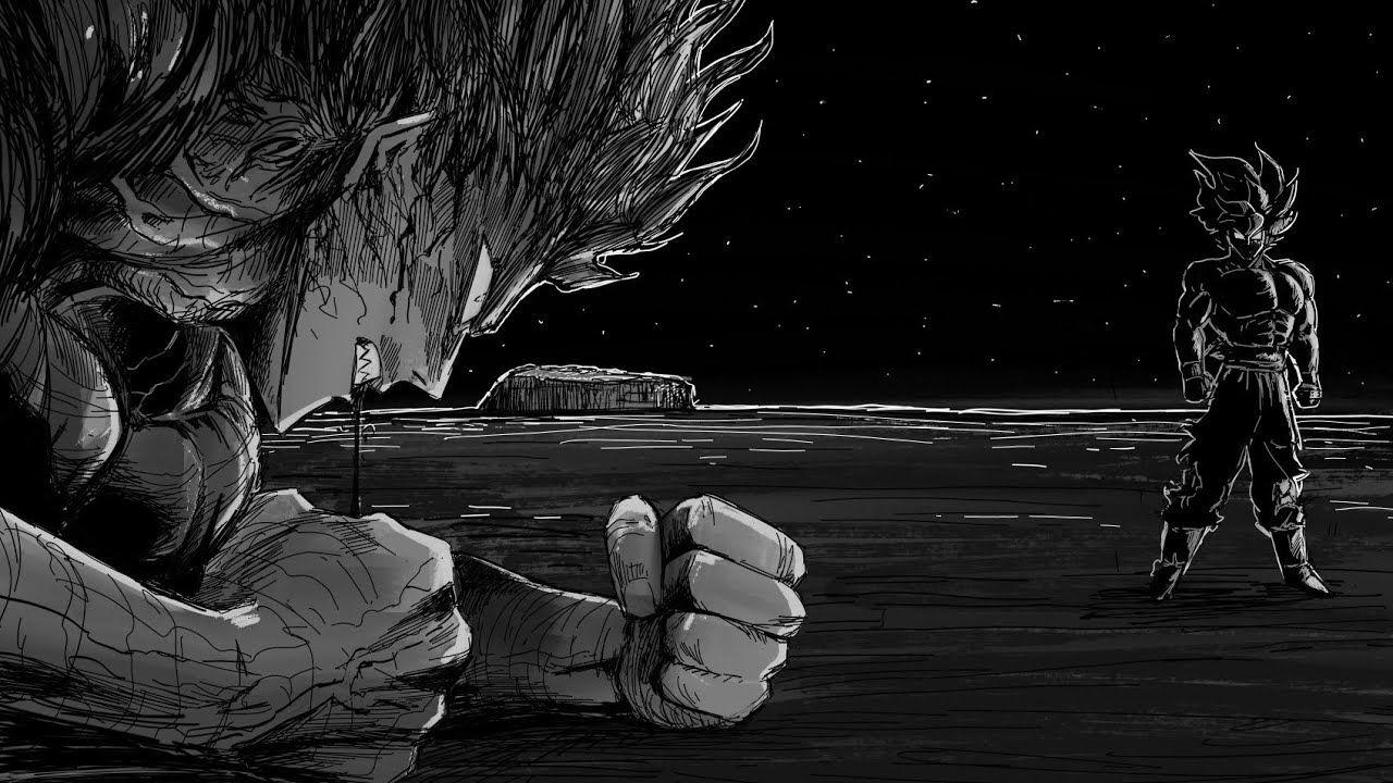 Drawing Garou vs Goku || Indimanga