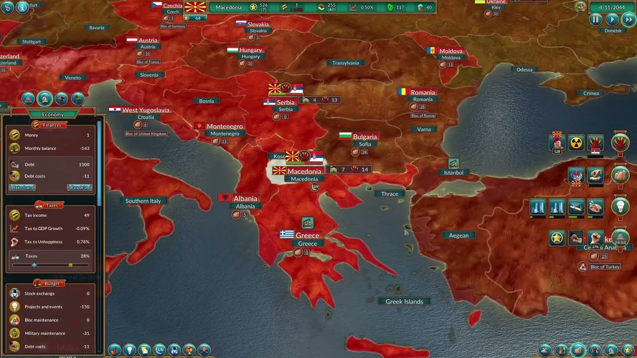War with Serbia - Northstar Plays: Realpolitiks (Macedonia, Ep19)