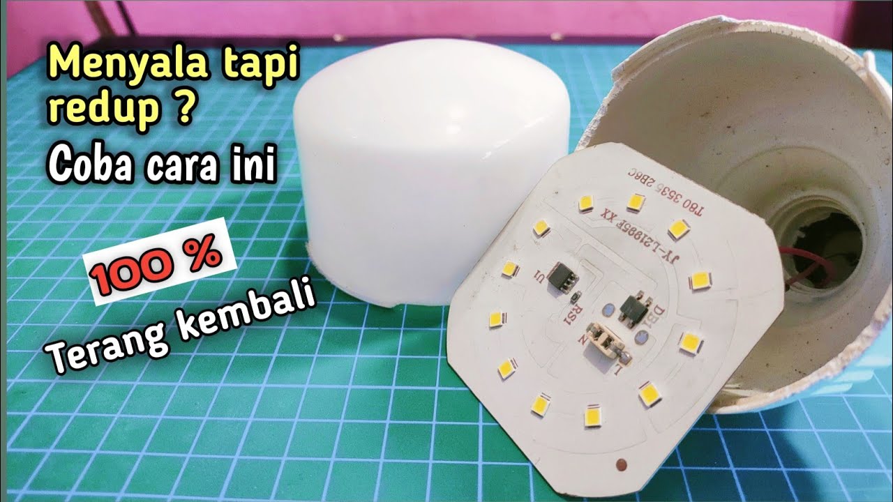 HANYA DENGAN SATU RESISTOR LAMPU LED REDUP BISA TERANG KEMBALI