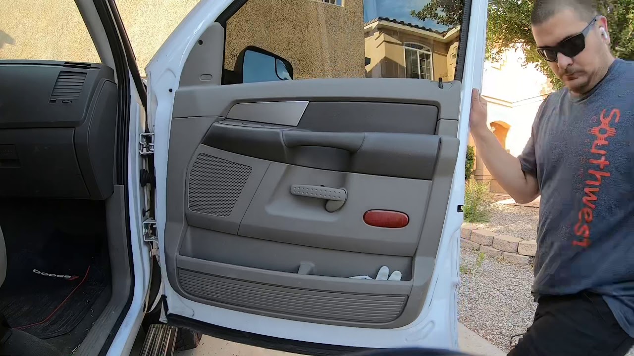 2007 Dodge Ram front door panel removal