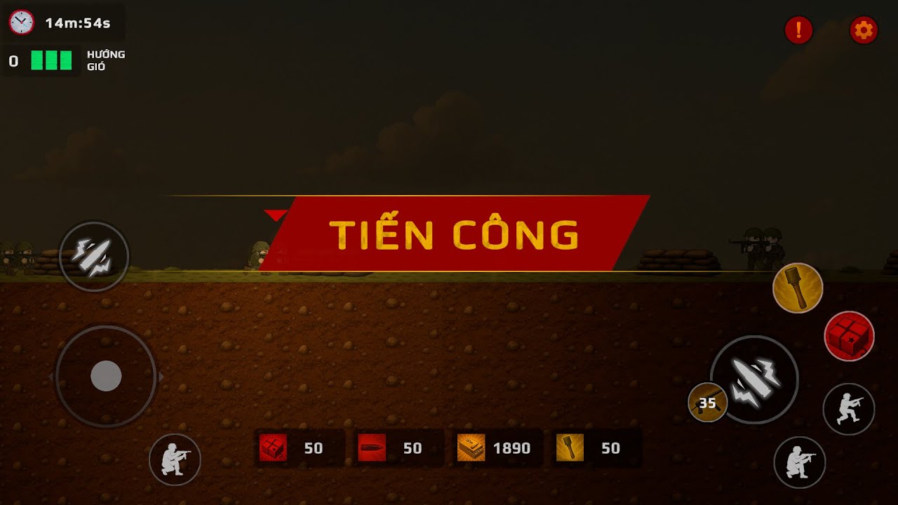 Chơi game Điện Bi&ecirc;n Phủ 56 Ng&agrave;y Đ&ecirc;m - Đồi Him Lam - Giai đoạn Tiến C&ocirc;ng