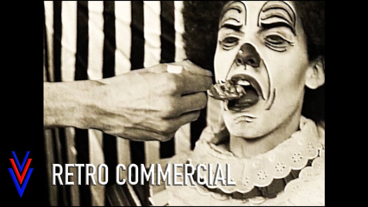 Original Vintage "Griggles the Clown" Breakfast Cereal Commercial -- 1951
