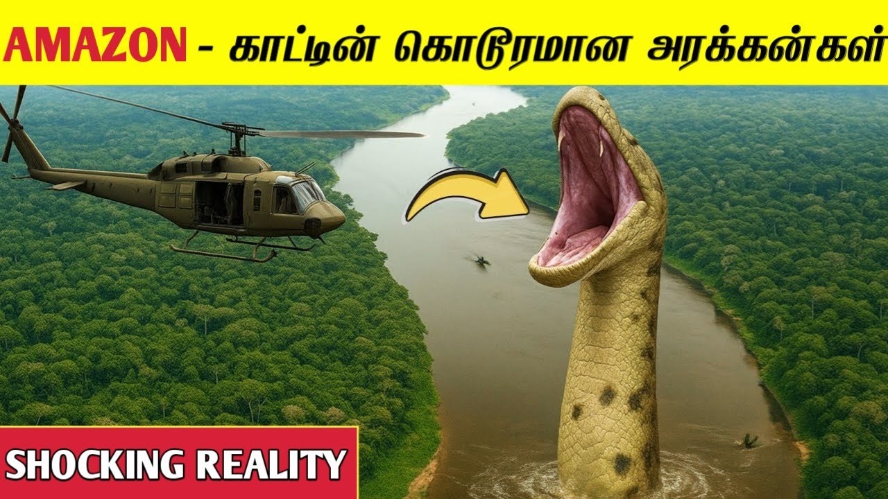 அமேசான் காட்டில் வாழும் 10 ஆபத்தான உயிரினங்கள் | Dangerous Animals of Amazon Forest  @MrX_76