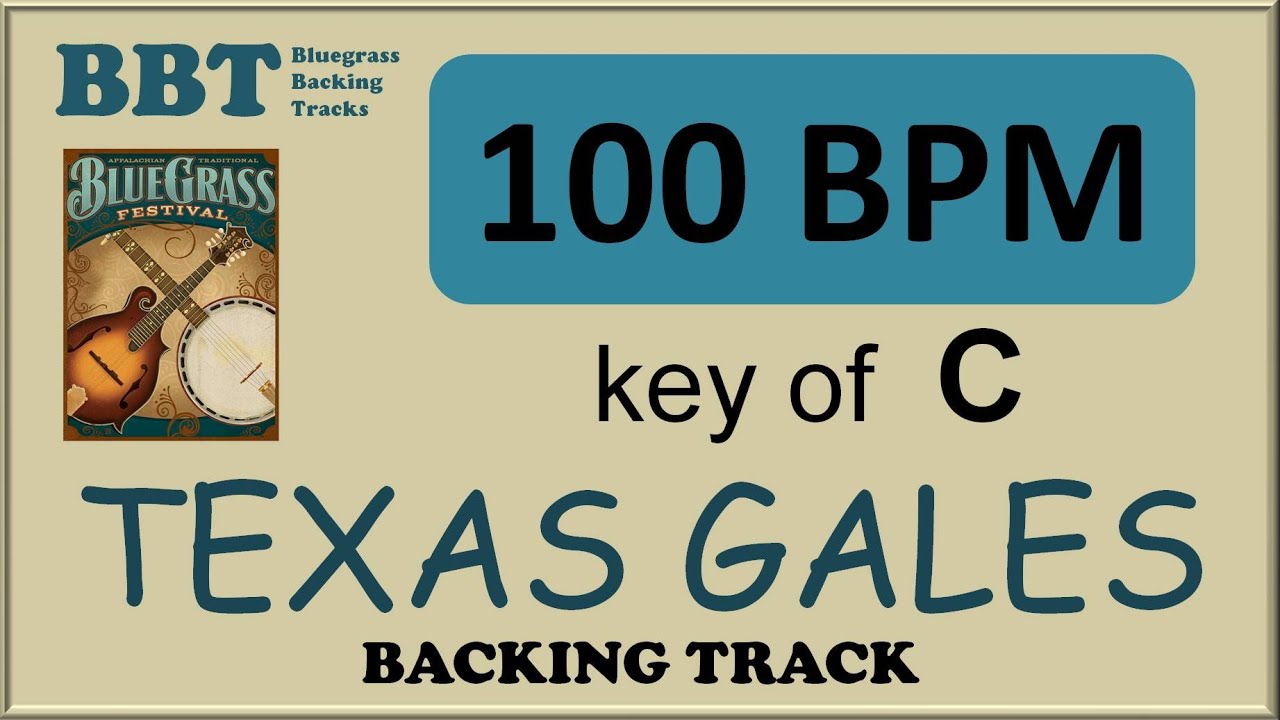 Texas Gales - 100 BPM bluegrass backing track