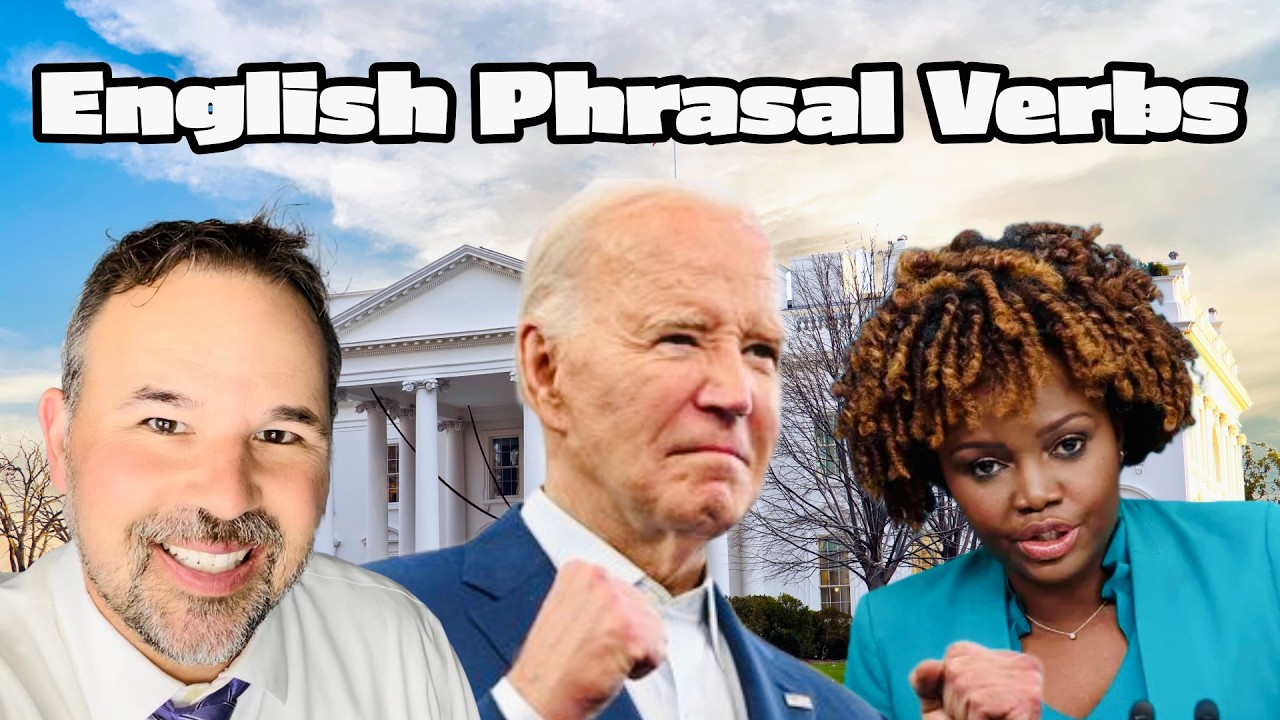 BIDEN PRESS CONFERENCE: 20 English Phrasal Verbs, Idioms, and Advanced Words in the News 🗞️ 🇺🇸