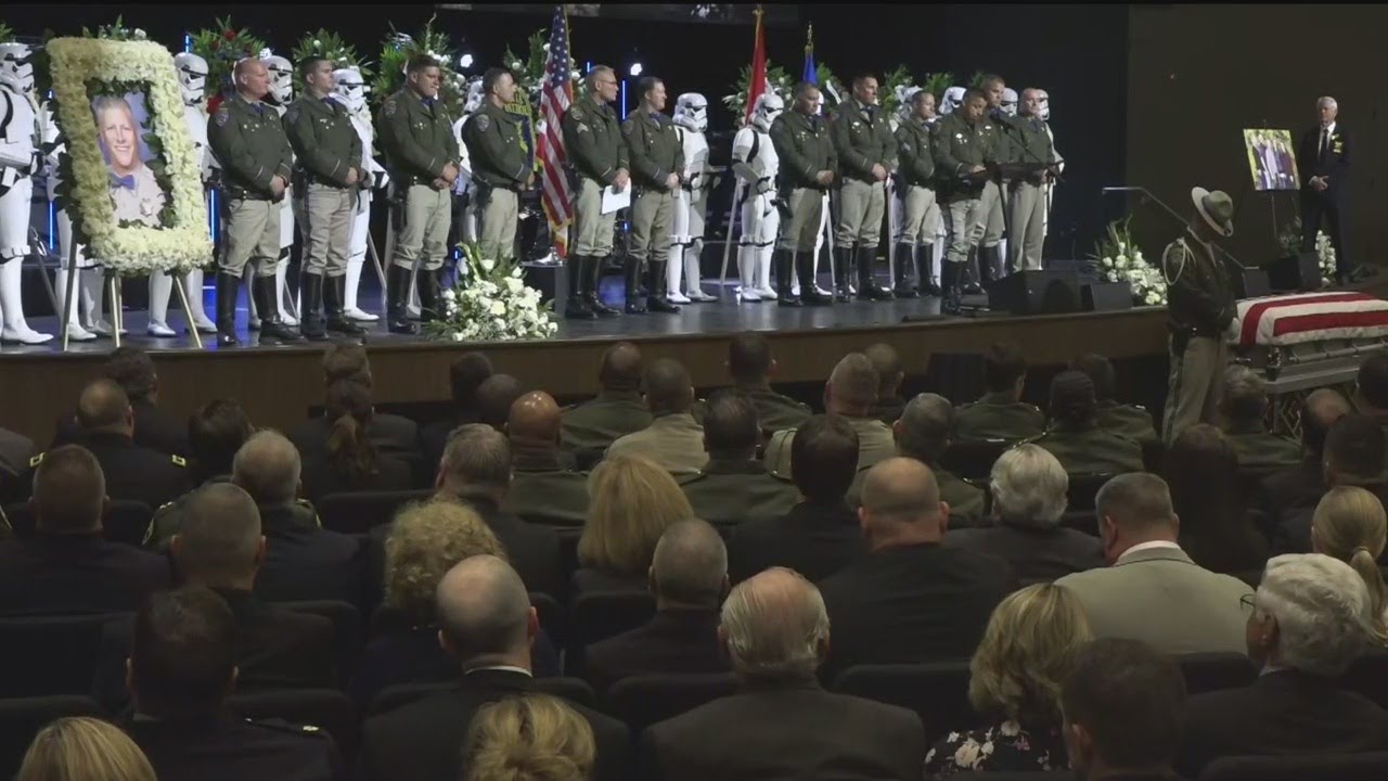 Procession, Memorial Service For Fallen CHP Officer Kirk Griess