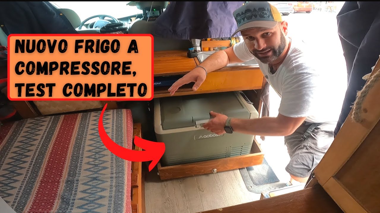 Frigo per camper a compressore portatile per van, barca, grigliate  Aobosi