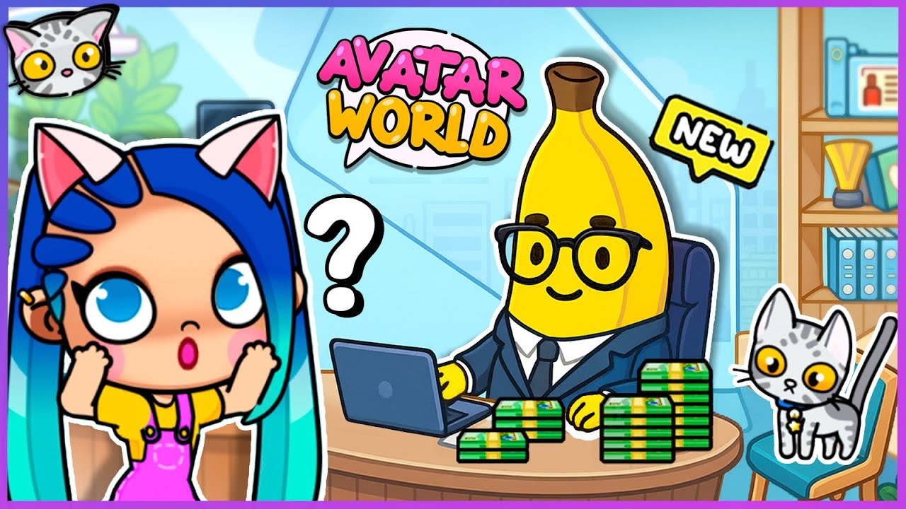💸 ¡Un BANCO lleno de LOCOS en Avatar World! Clientes muy raros y dinero por todas partes 😱