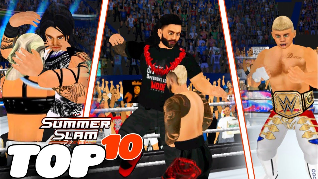 WWE - WR3D Reviewing the 2024's SummerSlam Top 10 moments as in Wrestling Revolution 3D | WR3D 2K24