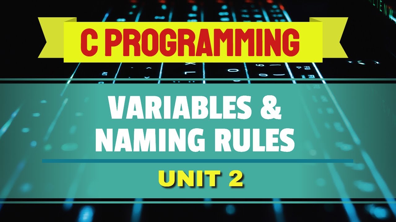 Variables and Rules for Naming Variables in C (Urdu/Hindi)