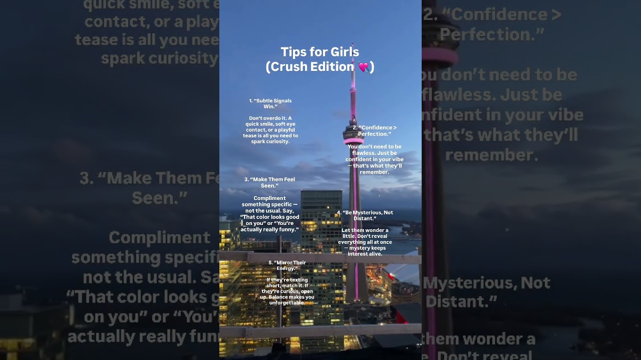 Tips for girls (crush edition)