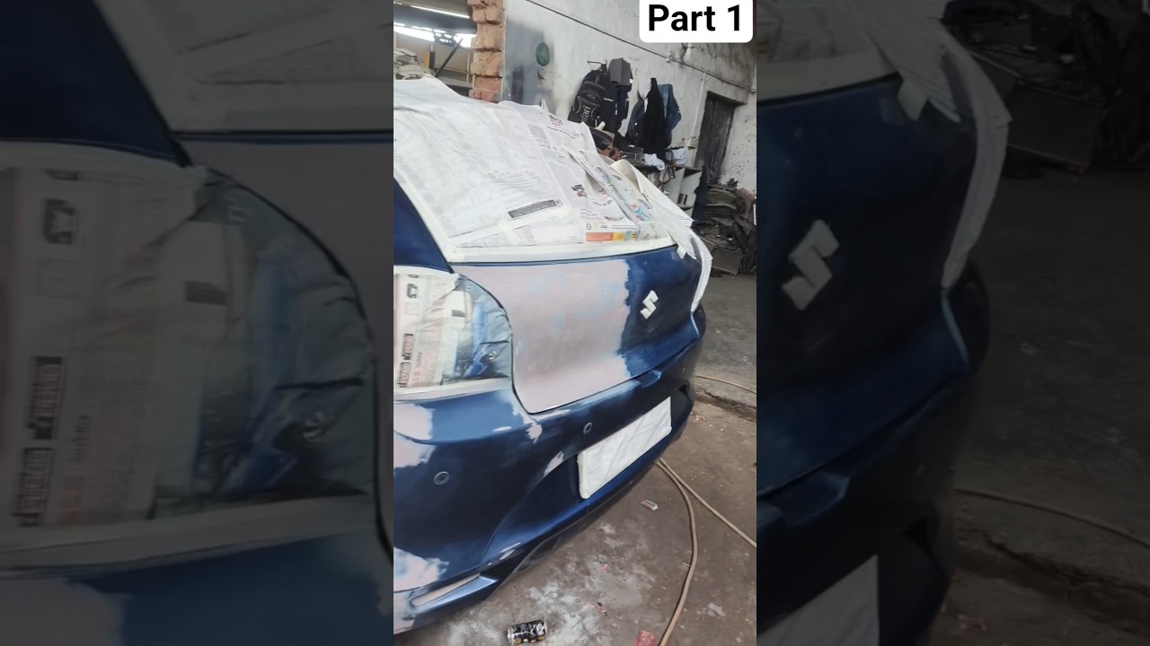 Maruti Suzuki nexa denting painting process video part 1