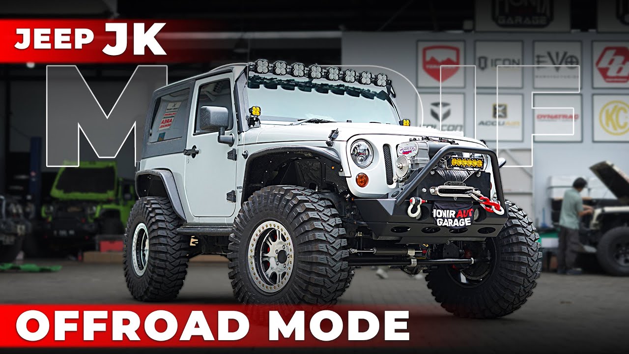MODIFIKASI JEEP JK WRANGLER 2 PINTU KONSEP OFFROAD | FULL AKSESORIS PREMIUM, MEWAH, DAN GAGAH