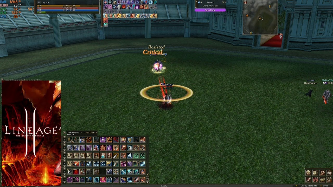 Soul Hound male vs Grand Kravatary (Lineage 2 Exilium)