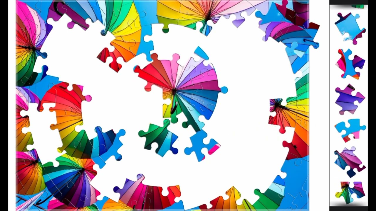 Vibrant Umbrella Sky#umbrellas #rainbow #sky #art 🌈🪂 puzzlemaster1034