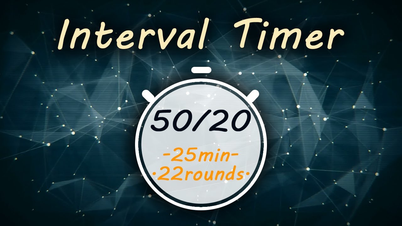 50/20 Interval Timer || Tabata 50/20 Timer || TheTimer2Go ||