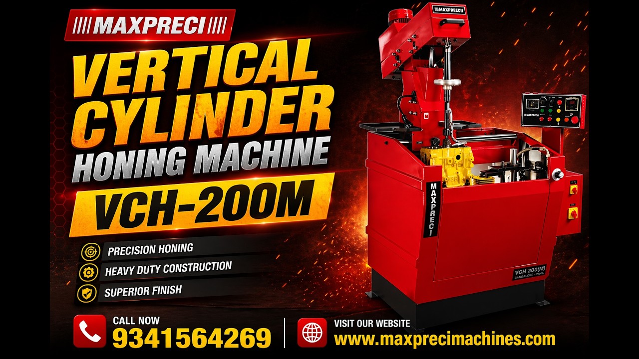 VERTICAL CYLINDER HONING MACHINE VCH-200M IIII MAXPRECI IIII