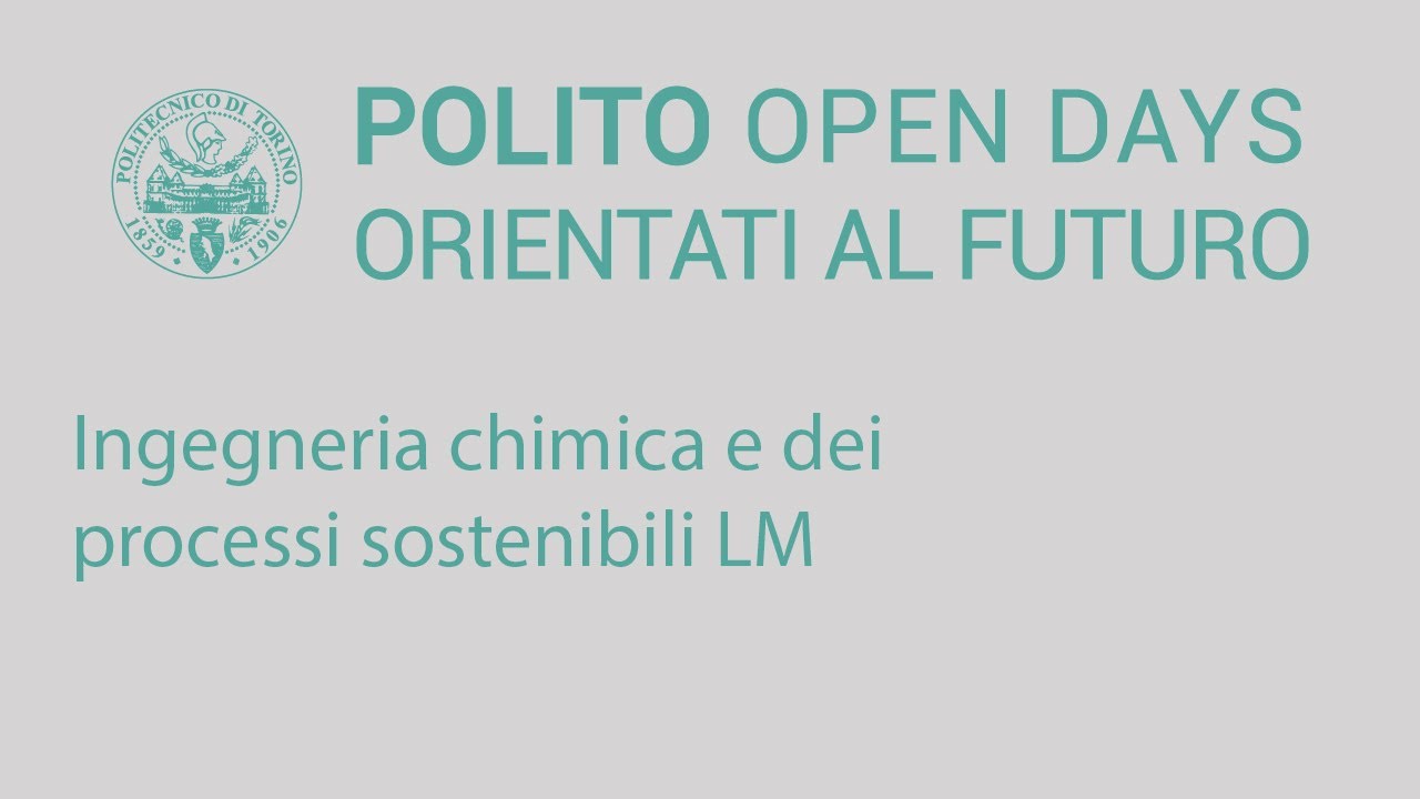 🇮🇹 Ingegneria chimica e dei processi sostenibili
