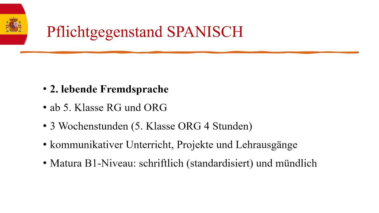 Spanisch am Ella Lingens Gymnasium