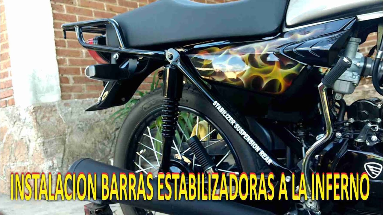 Como instalar las barras estabilizadoras de la rueda trasera a la INFERNO FT 150 grafito