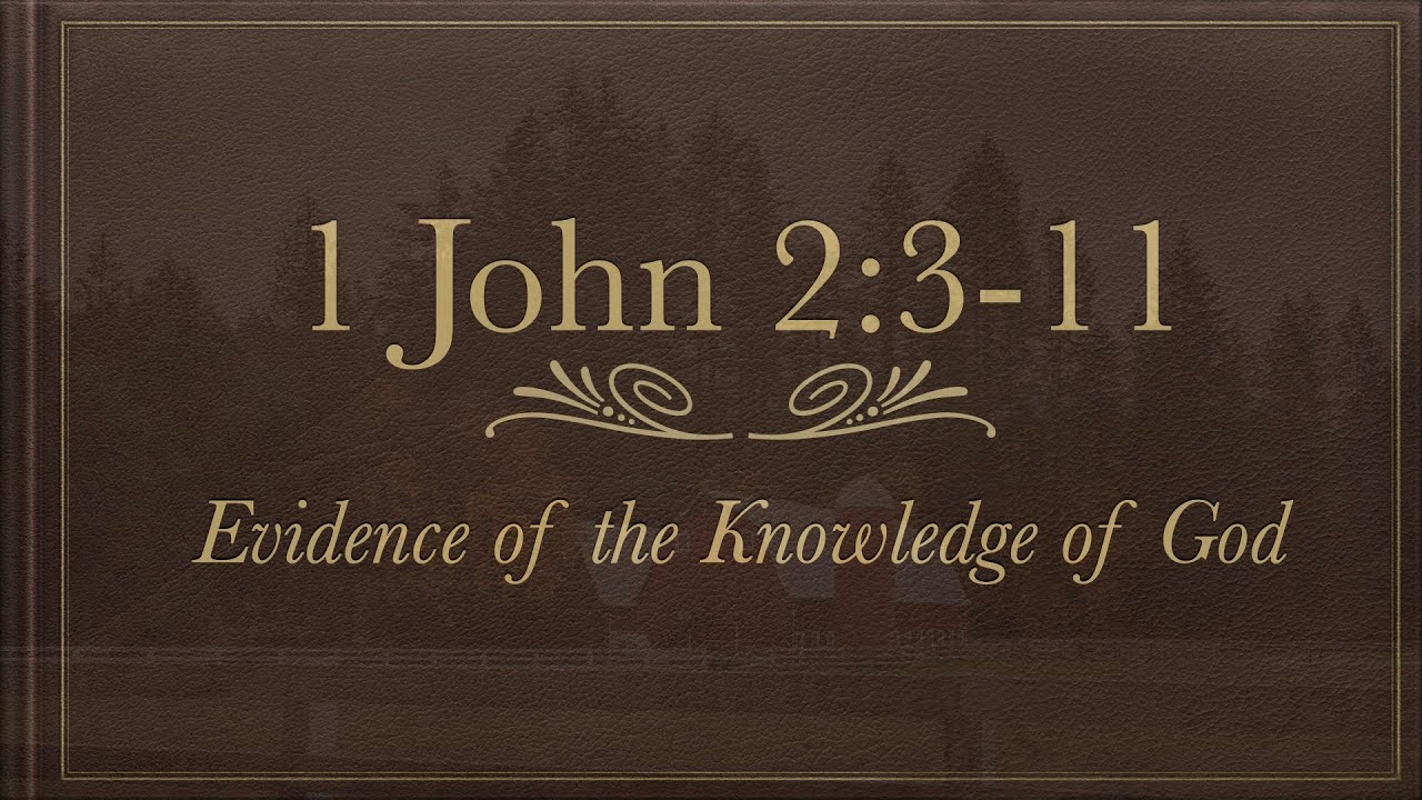 1 John 2:3-11  |  Evidence of the Knowledge of God