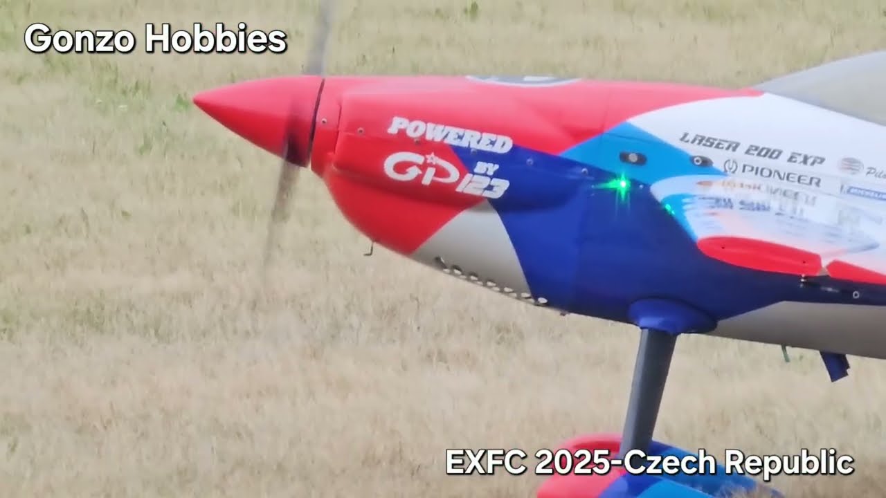 Extreme Flight Laser 104 with Gp123cc, Flying by Jojko Lukac @ EXFC 2025 in Czech Republic 🇨🇿 