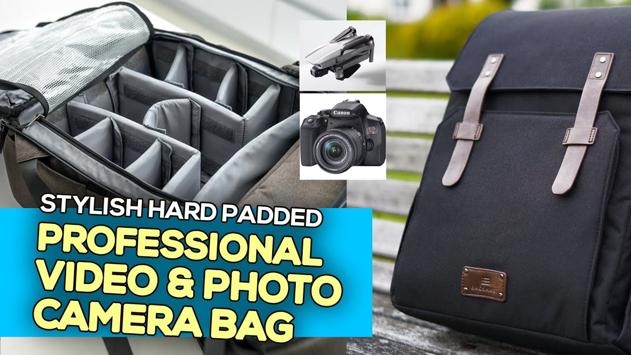 Best Theft Proof BAGSMART Camera Backpack Review - Drone / Laptop Compartment - DSLR Photography Bag