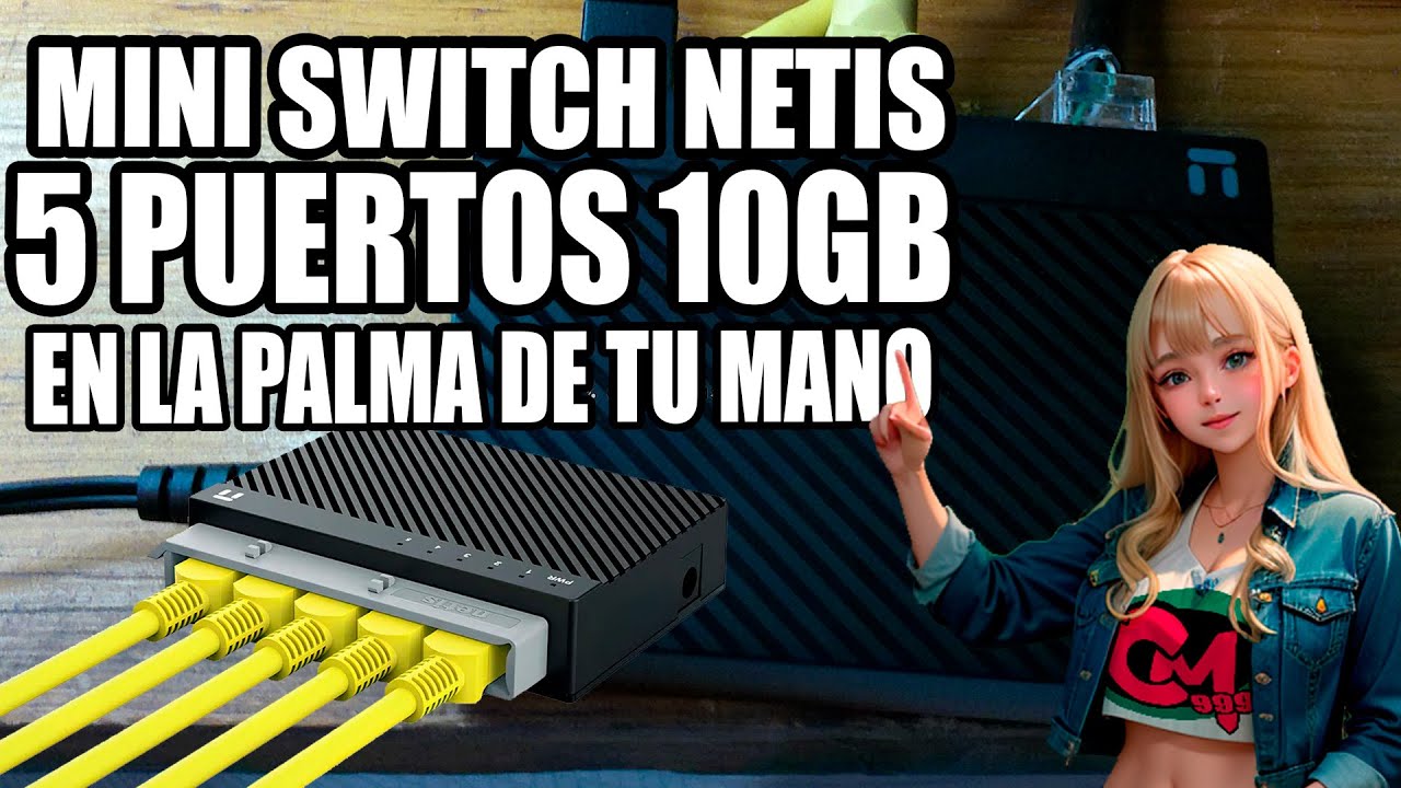 Les presento este mini Switch de 5 puertos Ethernet