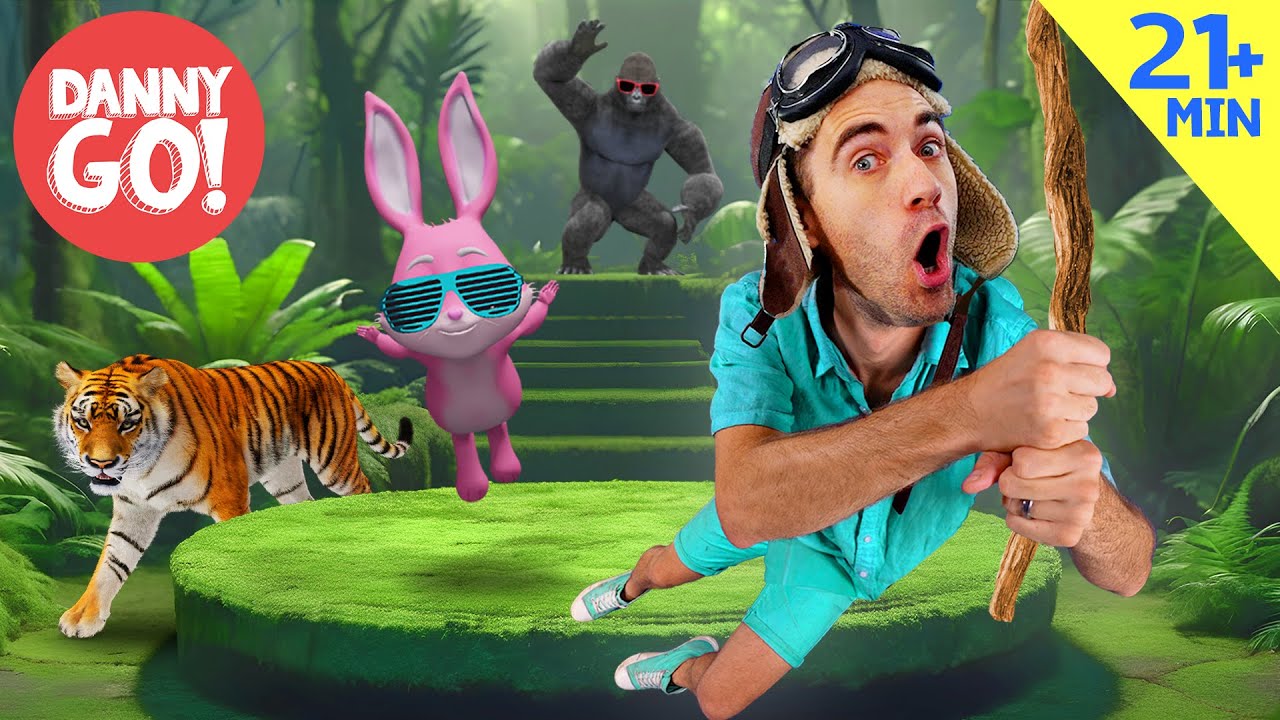 ¡Gorilas, Tigres, Conejos y Más! 🦍💥🐰 Bailes de Animales | Danny Go! Canciones para Niños