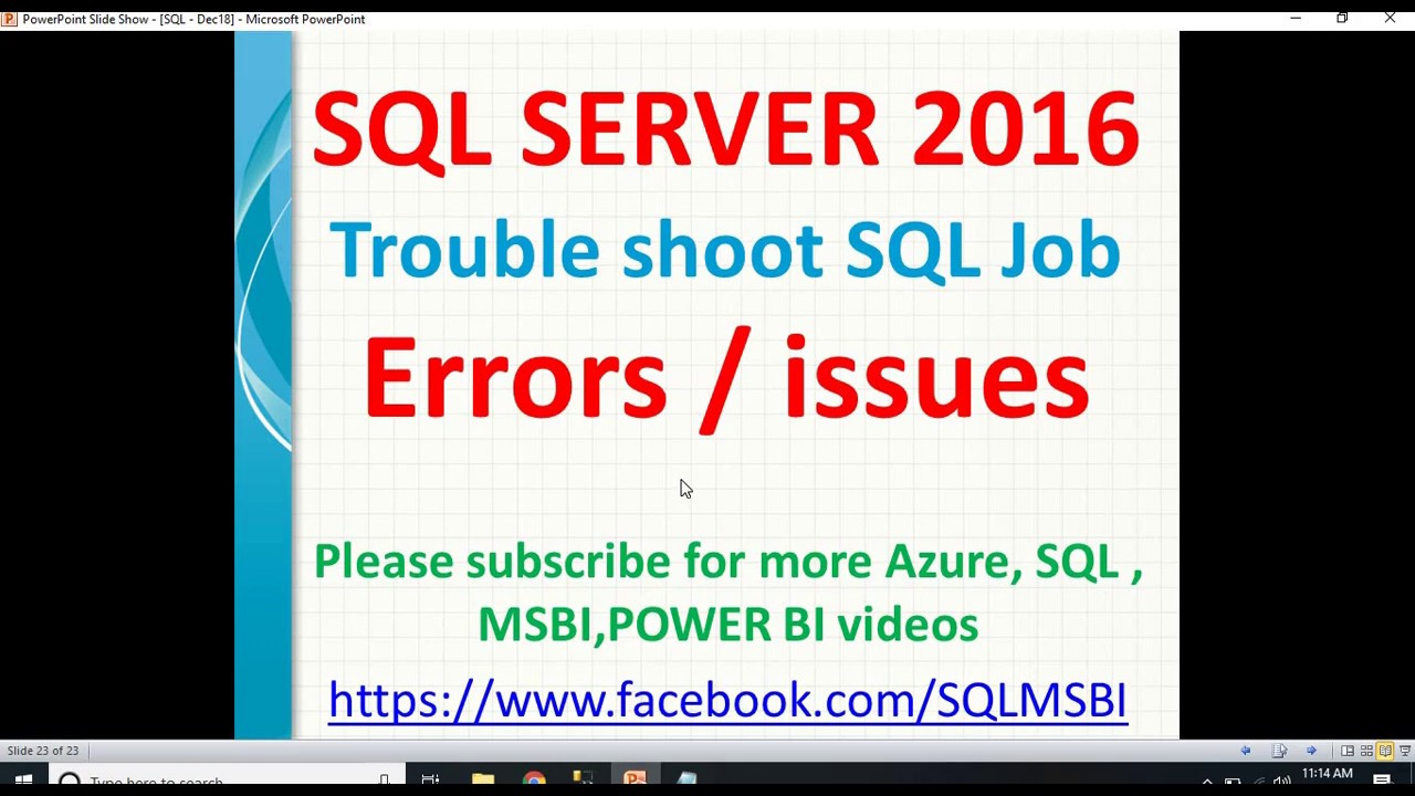 Troubleshoot SQL Job Errors | sql job error handling | sql job failures | job failure in sql