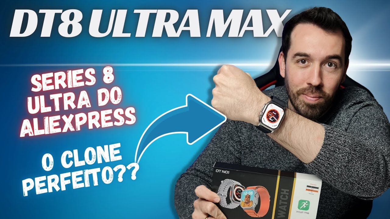 SMARTWATCH DTNO.1 DT8 ULTRA MAX - SERÁ QUE VALE A PENA ESSA RÉPLICA DO ALIEXPRESS?