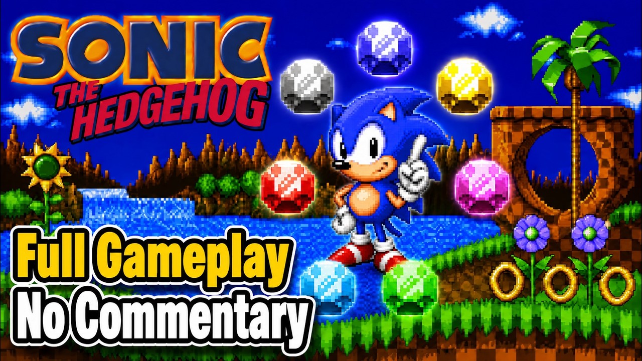 Sonic Origins: Sonic the Hedgehog [Full Gameplay][All Emeralds][No Commentary]