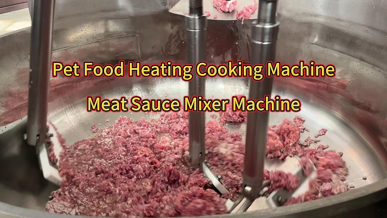 Gas Heating Multi Scraper Pet Food Meat Sauce Cooking Mixer Machine with Heating #cookingmixer