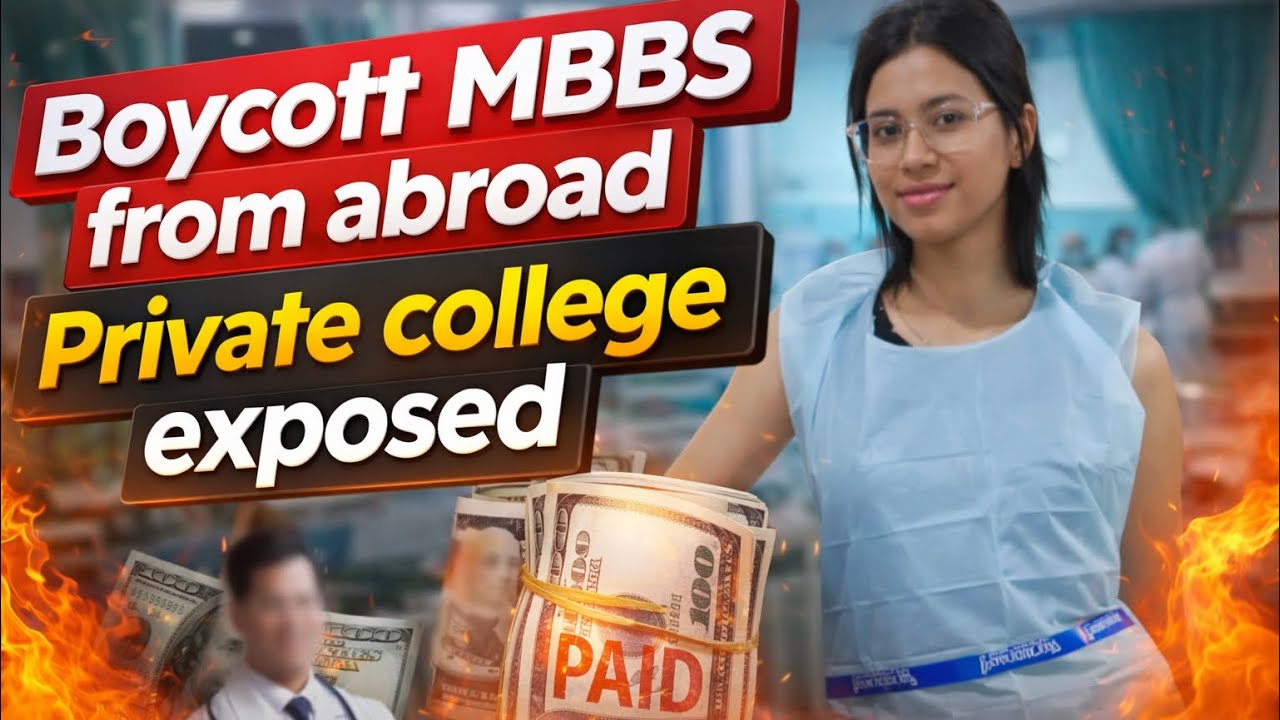 PRIVATE in INDIA v/s ABROAD⚠️ #neet #mbbs #doctor 