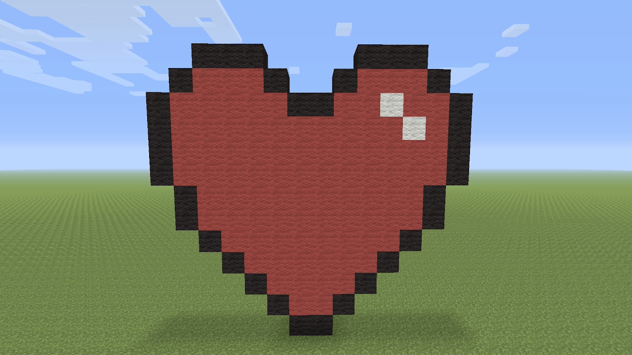 Пиксель-арт Minecraft — Сердце