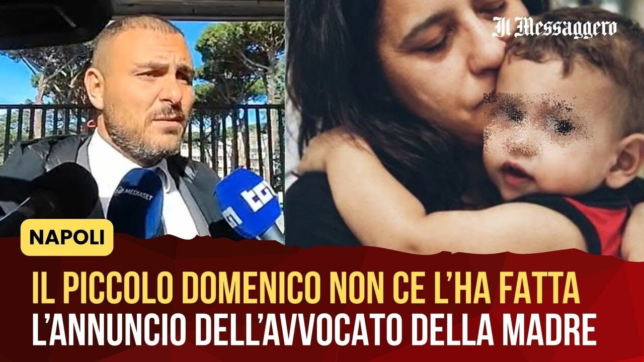 Il piccolo Domenico è morto, l'annuncio dell'avvocato della mamma