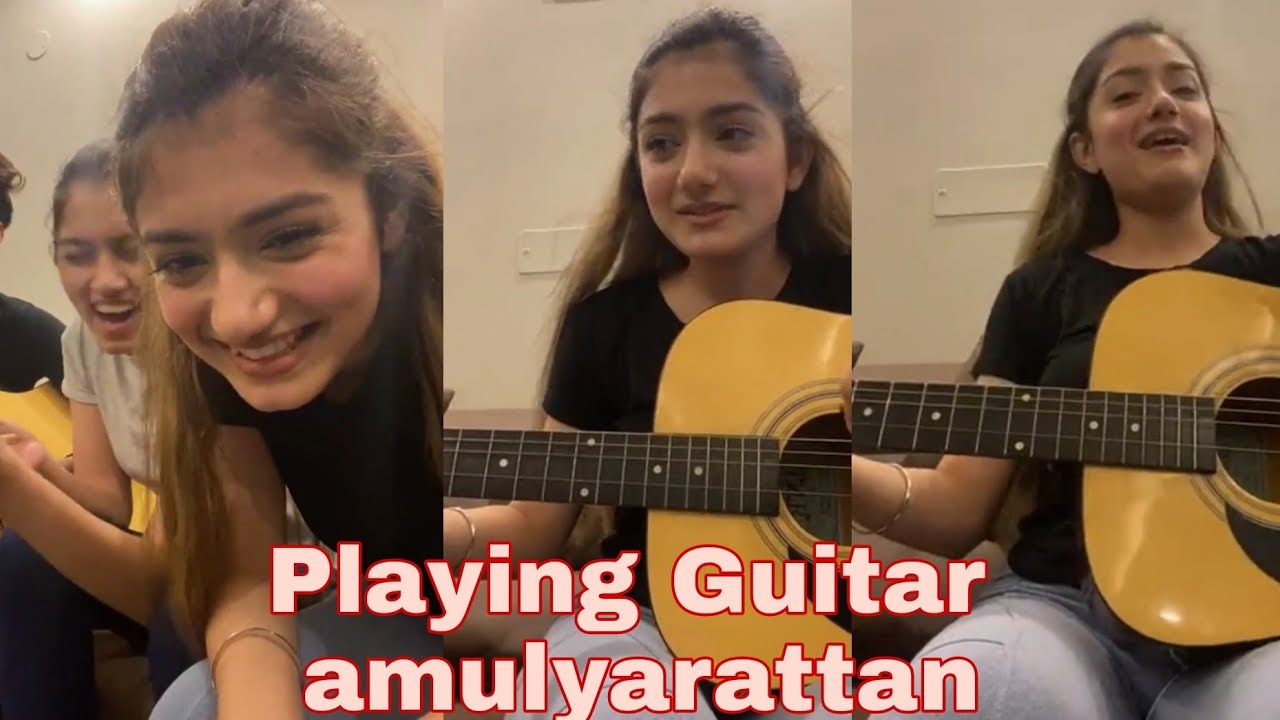 amulyarattan   Playing Guitar on live instagram full masti and singing Hindi song 🥰 today live chat