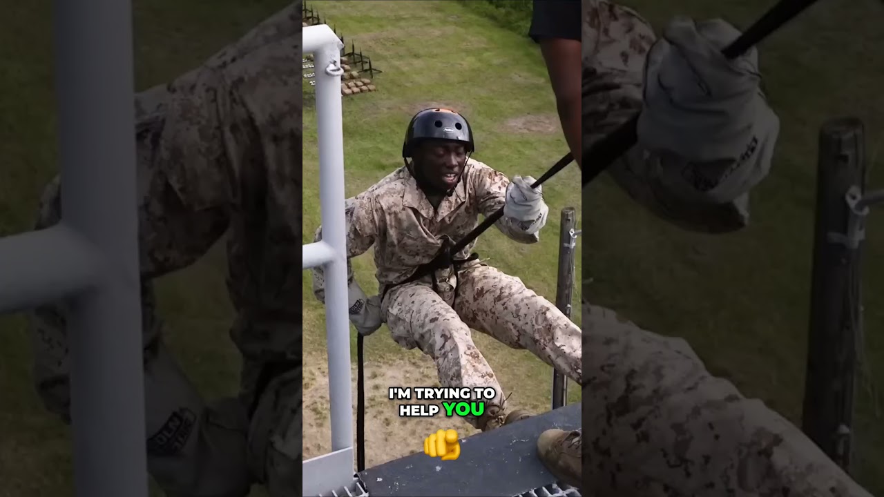 Преодоление страха высоты &mdash; покорение вышки спуска #MarineCorps