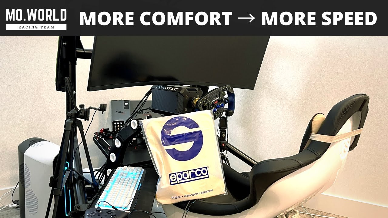 Making the sim rig more comfortable to drive faster