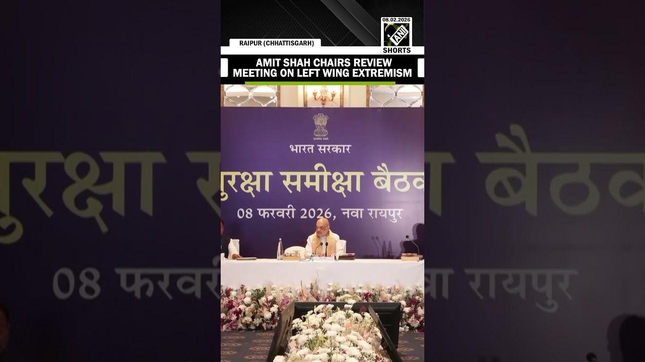 Union Home Minister Amit Shah chairs review meeting on Left Wing Extremism in Raipur