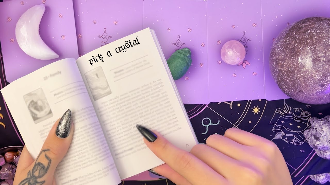 ASMR 🌙 PICK A CRYSTAL, GET AN ORACLE READING (for anxiety relief, tapping, soft spoken) ✨
