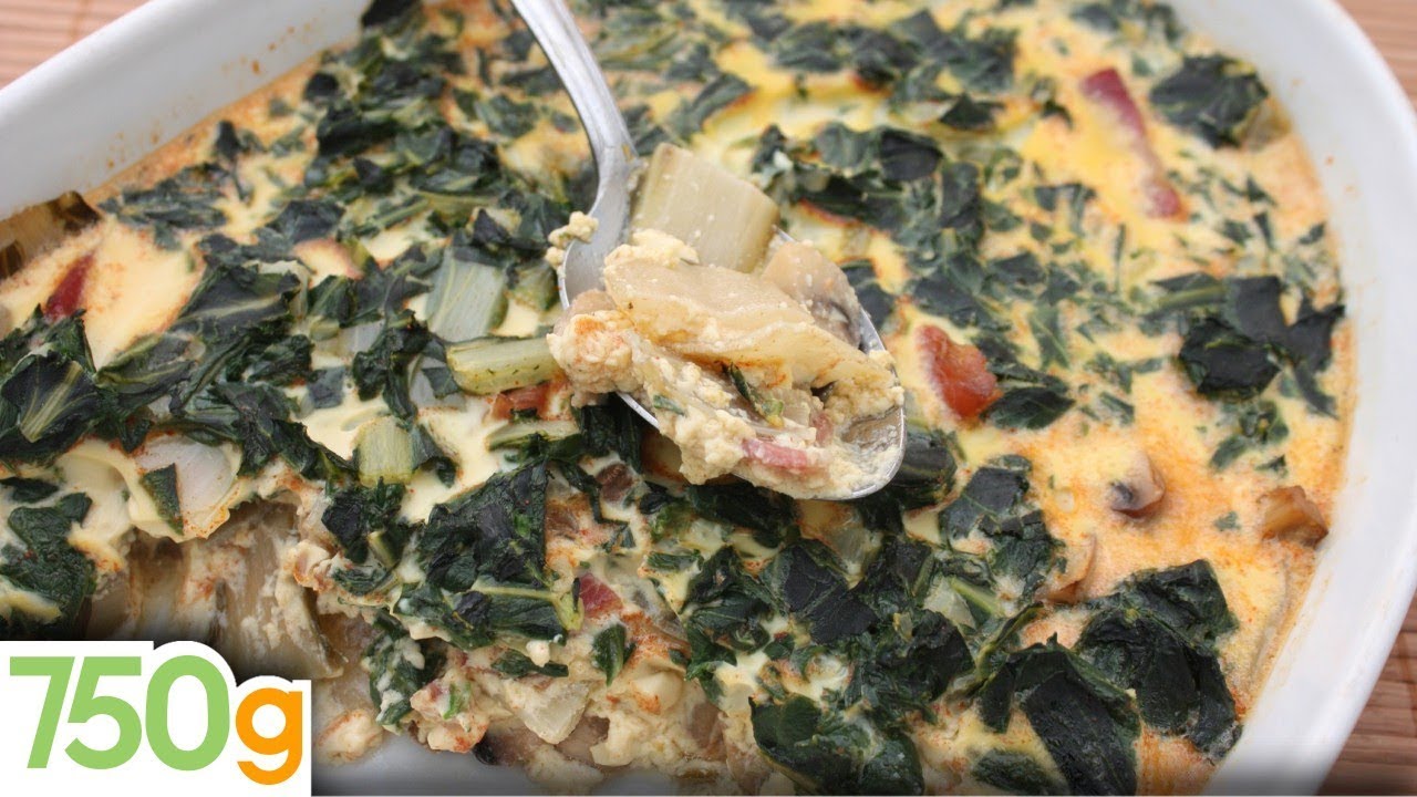 Recette de Gratin de blettes ou bettes  - 750g
