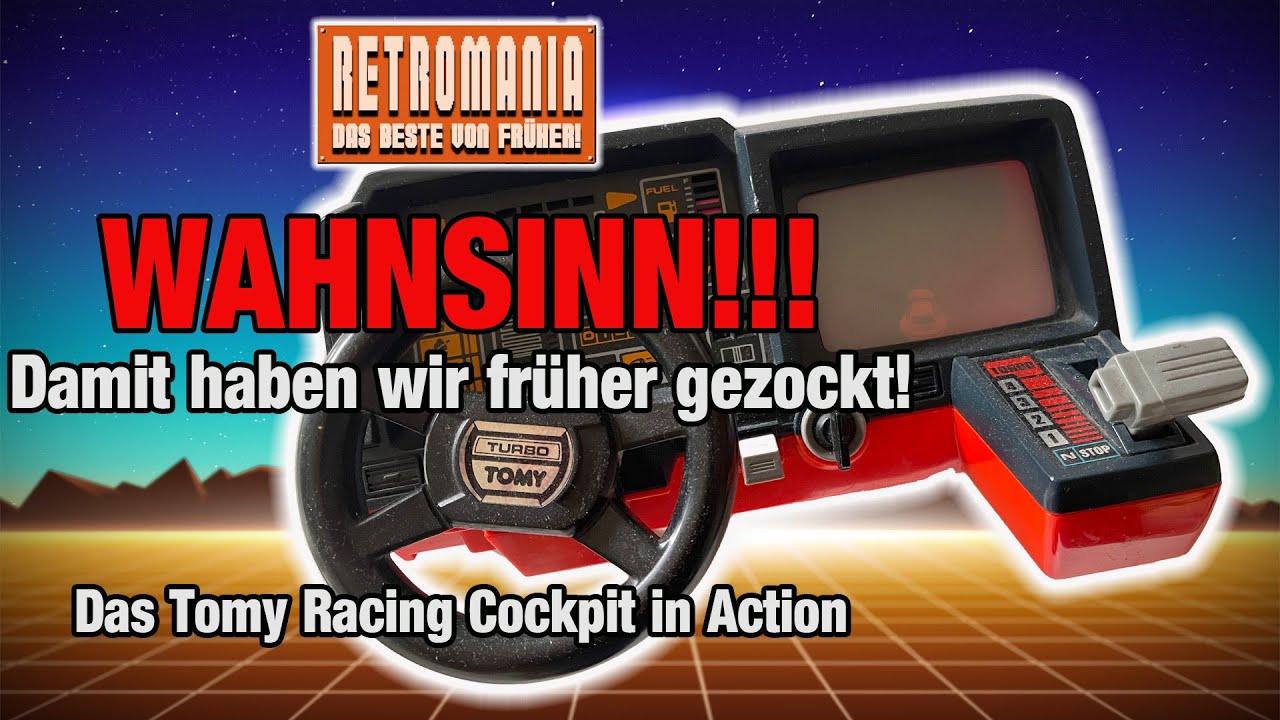 WAHNSINN!!! Damit haben wir fr&uuml;her gezockt - Das Tomy Racing Cockpit in Action - Retromania