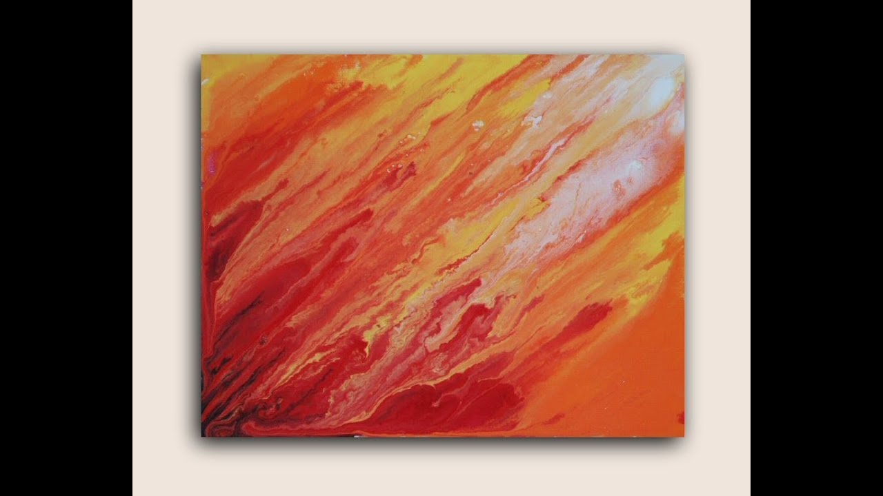 Solar Flares: Acrylic Painting on Canvas