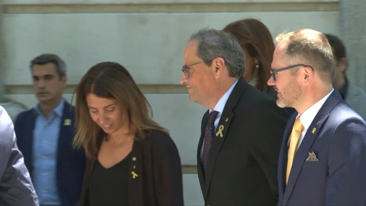 Catalonia's separatist leader Quim Torra arrives at Spanish Supreme Court | AFP