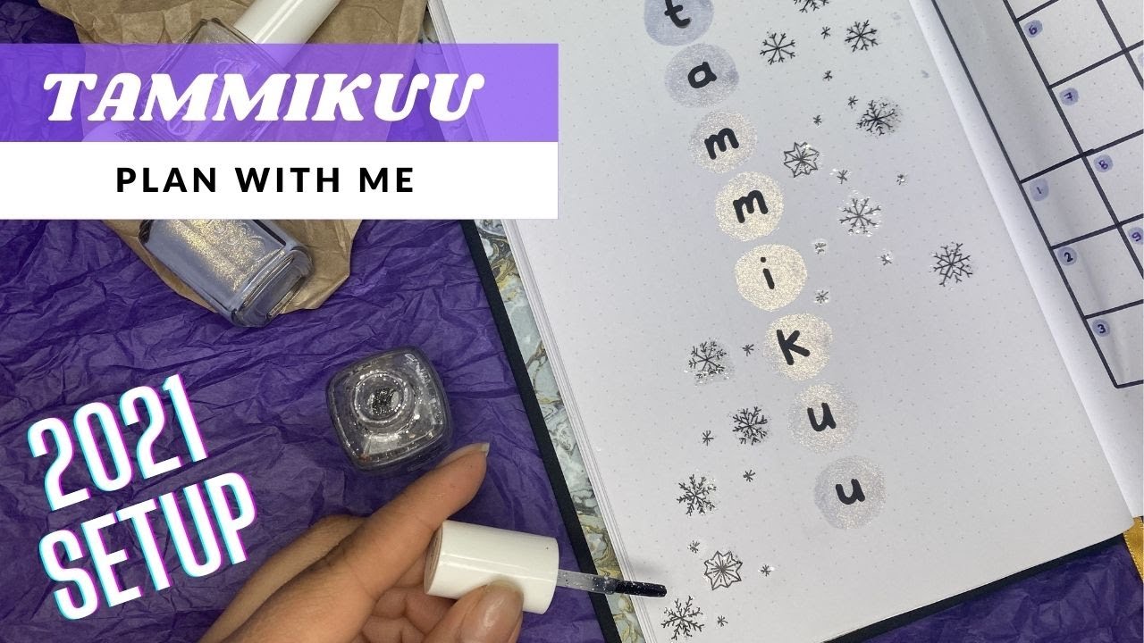 2021 bujo setup + TAMMIKUU | bullet journal suomi